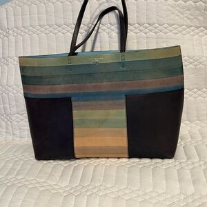 Tory Burch Multicolor Striped Tote